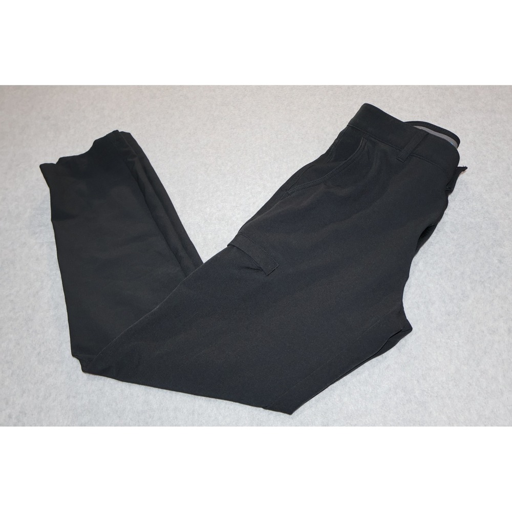 Haggar Active Series Pants Men 30x32 Black Slim Golf Performance Cargo Trousers